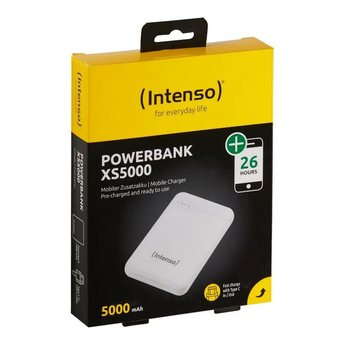 Intenso XS5000 Powerbank – Compacte Energie in je Broekzak